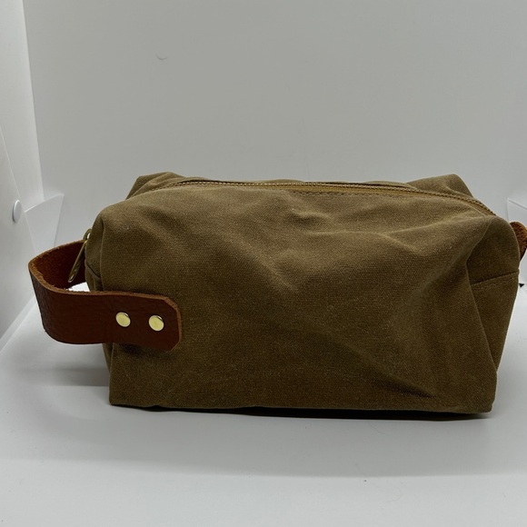 CLASIC TAN BLUE CLAW Co. CANVAS COSMETICS MEN’S BAG - Picture 6 of 17